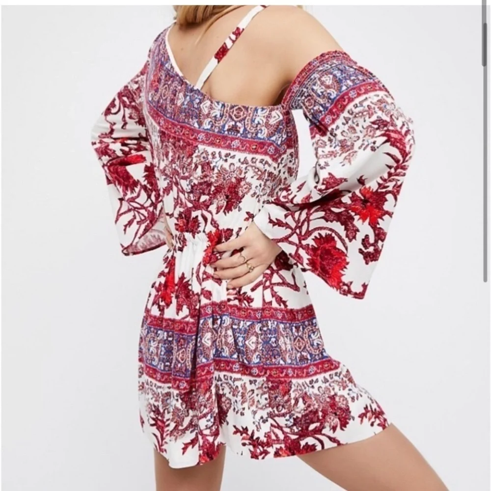 FREE PEOPLE dress Modern Nomad Mini asymmetrical off the shoulder small